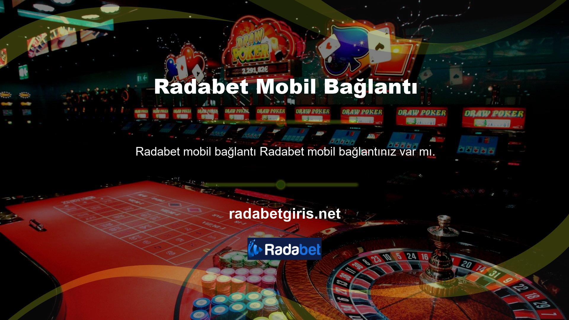 Radabet mobil bağlantınız var mı? Tabii ki var! Kimse bir bahis sitesine bugün mobil bağlantı olmadan erişemez
